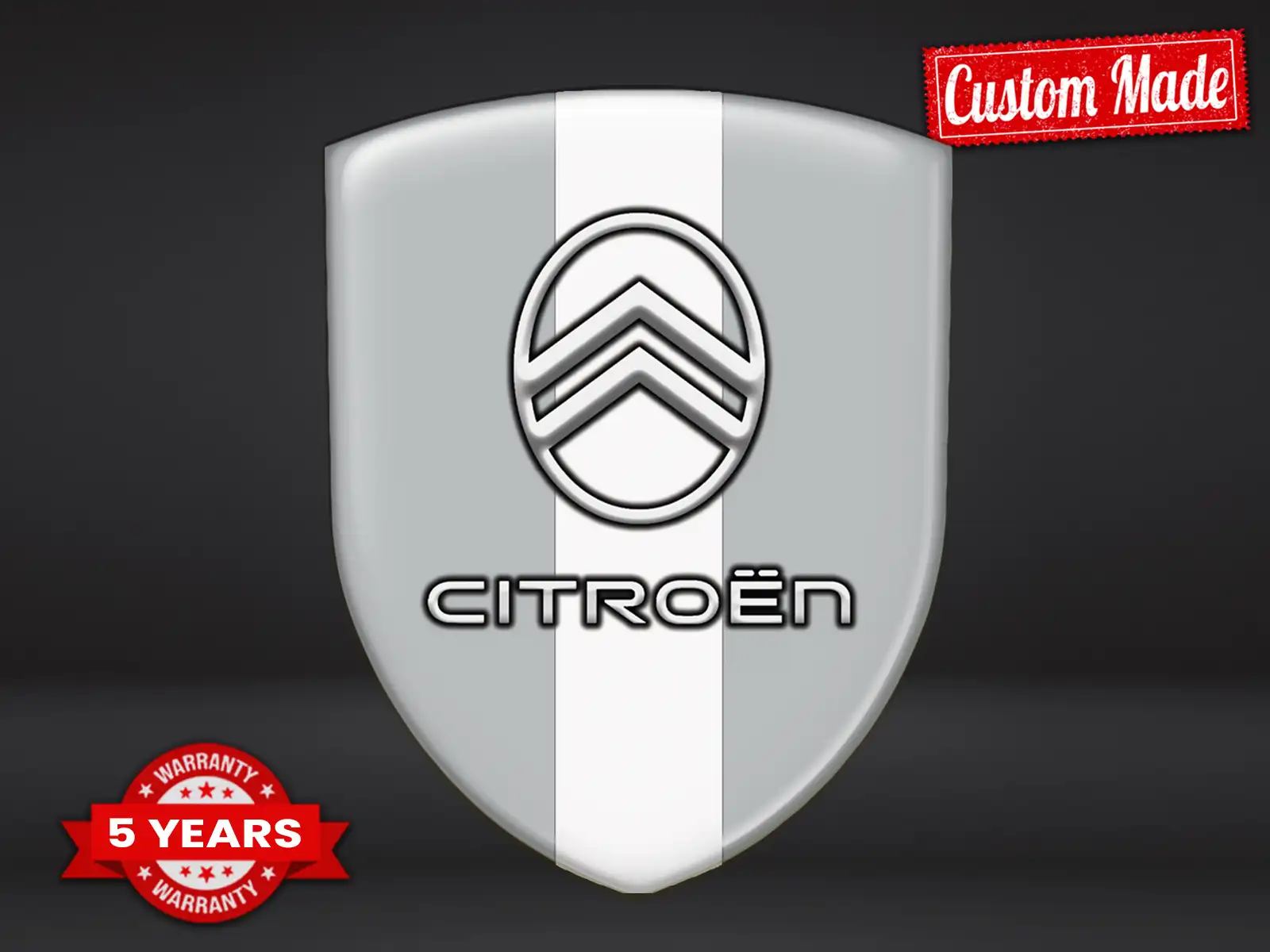 Citroen Emblème Bombé Qualité Pro Personnalisable
